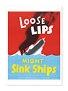 Loose Lips Might Sink Ships Poster By Henry Sharp Jr 1939 Print