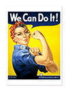 We Can Do It Motivational World War II Poster By J Howard Miller 1940s Print