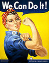 We Can Do It Motivational World War II Poster By J Howard Miller 1940s