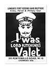 I Was Lord Kitcheners Valet Second Hand Boutique Advertising Poster 1960s Print