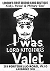 I Was Lord Kitcheners Valet Second Hand Boutique Advertising Poster 1960s