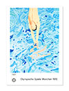 Olympishe Spiele Munchen Diving Poster 1972 Print