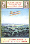 The Wright Brothers Dayton Flight Display Advertising Poster 1909