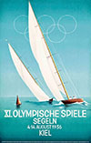 Xi Olypische Spiele Seglen Kiel Olympic Sailing Race Poster By Ottomar Anton 1936