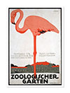 Zoologischer Garten Berlin Pink flamingo-poster-by-julius-klinger-1910 Print