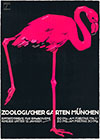 Zoologischer Garten München Pink Flamingo Poster By Ludwig Hohlwein 1912