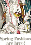 Spring Fashions Are Here Art Deco Poster By Jean Dupas 1921
