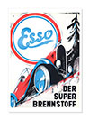 Esso Motor Oil Advertising Racing Car Poster 1948 Print