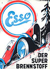 Esso Motor Oil Advertising Racing Car Poster 1948