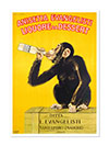 Anisetta Evangelisti Liqure Da Dessert French Liquore Advertising Poster By Carlo Biscaretti Di Ruffia 1925 Print