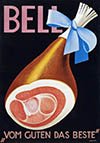 Bell Vom Guten Das Beste Leg Of Pork Advertising Poster By Niklaus Stoecklin 1931