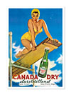 Canada Dry Ginger Ale Advertising Poster By Gillette Elvgren 1954 Print