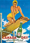 Canada Dry Ginger Ale Advertising Poster By Gillette Elvgren 1954