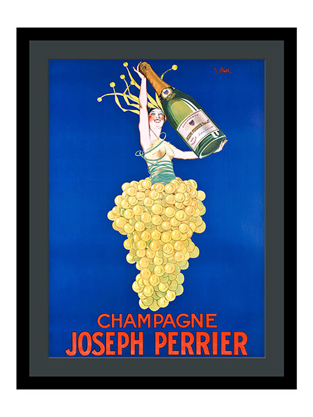 Champagne Joseph Perrier Advertising Poster By J Stall 1929 Framed