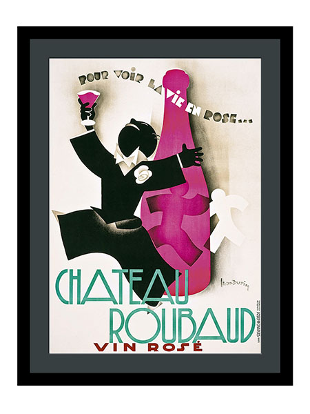 Chateau Roubaud Vin Rose French Wine Advertising Poster By Léon Dupin 1931