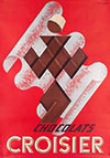 Chocolats Croisier Poster Promoting Swiss Chocolates By Charles Loupot 1947