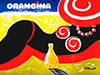 Orangina Drink Advertising Poster By-Bernard Villemot 1980s