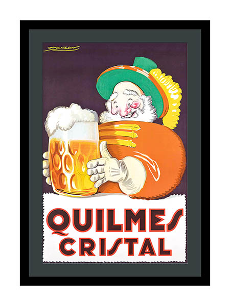 Quilmes Cristal Bear Advertising Poster By Achille L Mauzan 1930