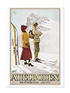 Adelboden Switzerland Ski Resort Advertising Poster By Carlo Pellegrini 1915 Print