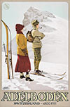 Adelboden Switzerland Ski Resort Advertising Poster By Carlo Pellegrini 1915