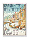 Grand Hotel And Belvedere Davos Advertising Poster By Hans Eggimann 1905 Print
