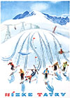 Jasna Nizke Tatry Slovak Ski Resort Poster By V Rubasta 1951