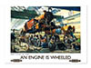 An Engine Is Wheeled Steam Train Poster British Railways By Terence Cuneo 1949 Print