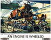 An Engine Is Wheeled Steam Train Poster British Railways By Terence Cuneo 1949