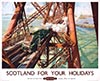 Scotland For Your Holidays Steam Train Advertising Poster By Terence Cuneo 1952