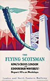 The Flying Scotsman Steam Train Advertising Poster By Greiwirth 1928