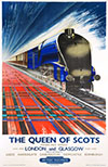 The Queen Of Scots Steam Train British Railways Poster By Philip Goodwin 1911