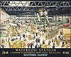 Waterloo Station Railway Poster By Helen Madeleine McKie 1947