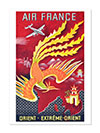 Air France Orient Travel Advertising Poster By Lucien Boucher 1949 Print