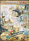 From London To Italy By Railway Poster 1906