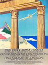 Club Italiano Raid Parigi Roma Torino Touring Travel Poster By Aldo Mazza 1911